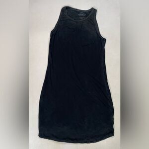 Tyler Jacobs Feel The Piece Tank Dress Women Size XS Small Black Distressed